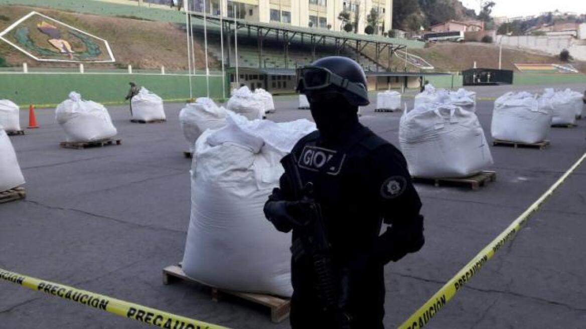 Κατάσχεση 7,5 τόνων κοκαΐνης από την αστυνομία στη Βολιβία